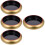 4Pcs Golden Round Sushi Plates Multi-Use Sashimi Dish for Home 6