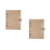 2Pcs Black Plastic Loose-Leaf Notebook Case Practical Office Organizer 9