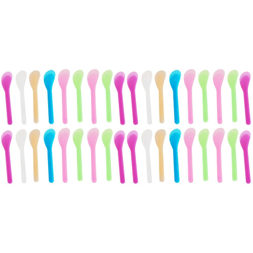 300Pcs Cosmetic Plastic Spatulas Face Mask Lotion Scrapers Assorted 1
