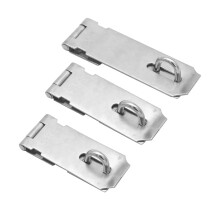 Stainless Steel Hasp Door Latch 14pcs Rustproof Security Lock for Sheds Cabinets Gates Indoor Outdoor