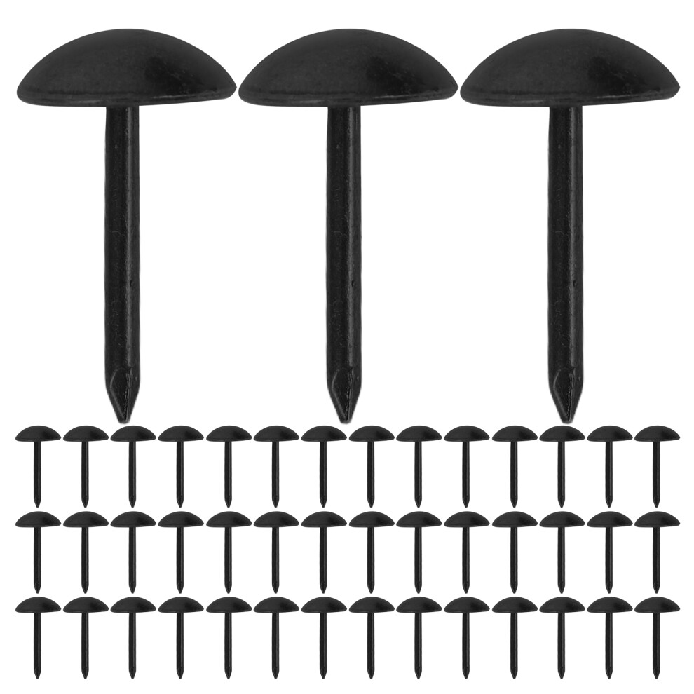 300Pcs Black Furniture Nails Vintage Metal Upholstery Tacks For Diy 3632028571360