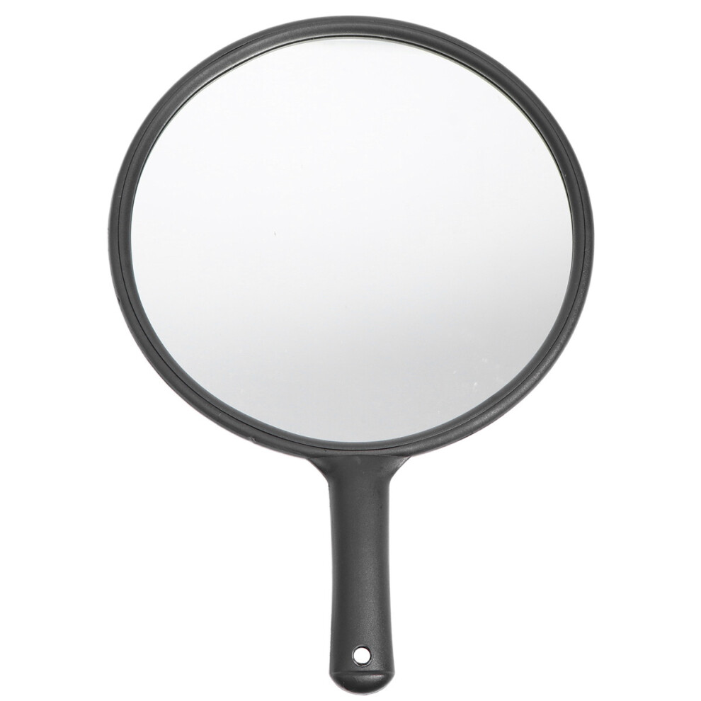 Aboofan Black 1Pc Makeup Mirror Handheld Cosmetic Single Side Looking Glass