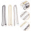 9Pcs Assorted Color Metal Bag Chains Replacement Straps for Purses 9