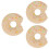 3Pcs Khaki Baby Teether Silicone Soft Textured Infant Chewing Toy 5