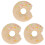 3Pcs Khaki Baby Teether Silicone Soft Textured Infant Chewing Toy 2