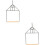 2 Sets Parrot Stand Bird Stand Pet Office Iron Decorate 6
