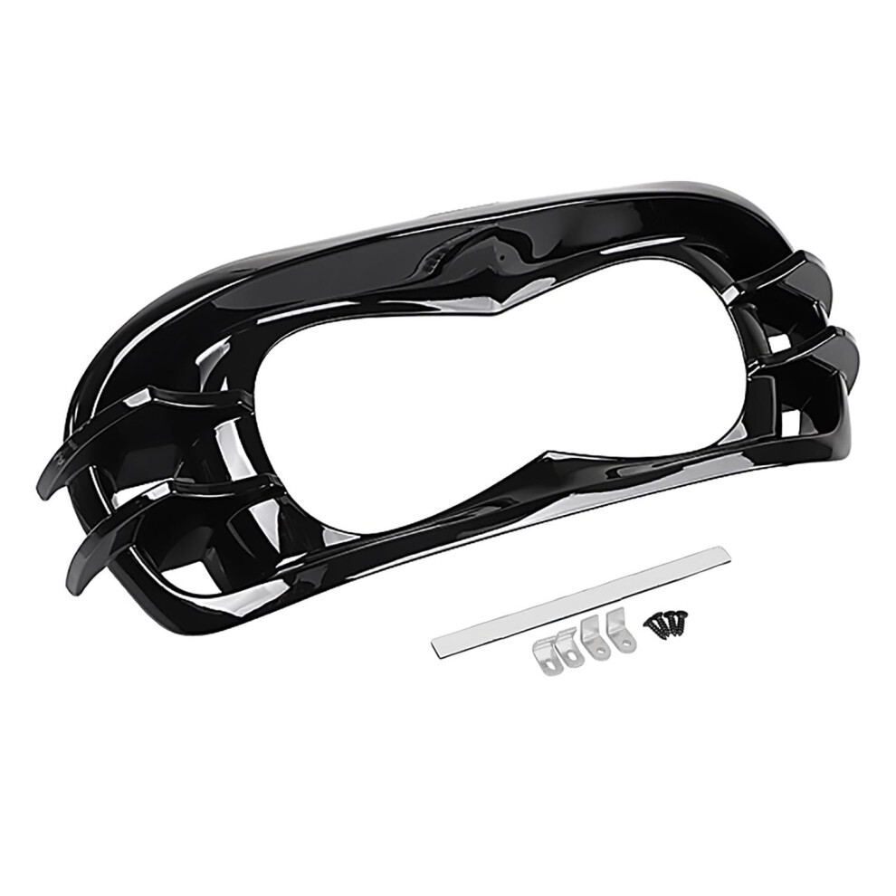 Vivid Abs Headlight Bezel Trim Cover For Harley Road Glide Fltrx Fltrk Fltrxs 20152023 Black 9070919976278