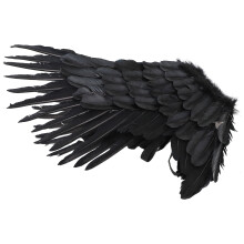 2Pcs Angel Wings for Kids Black Halloween Costume Props