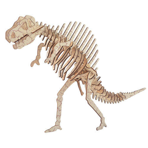 2Pcs 3D Assembly Wooden Spinosaurus Puzzle Kit Diy Educational Model 2