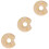 3Pcs Khaki Baby Teether Silicone Soft Textured Infant Chewing Toy 4