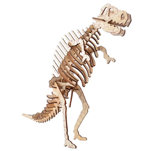 2Pcs 3D Assembly Wooden Spinosaurus Puzzle Kit Diy Educational Model 1