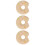 3Pcs Khaki Baby Teether Silicone Soft Textured Infant Chewing Toy 7