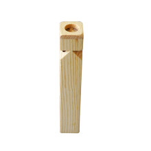 8Pcs Beige Wooden Whistle Toys Kids Interactive Musical Playthings
