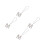 4Pcs Multi Crystal Pendant Auto Decoration Bling Car Rearview Mirror 6