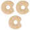 3Pcs Khaki Baby Teether Silicone Soft Textured Infant Chewing Toy 3