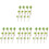 48Pcs Green Mini Palm Trees Artificial Plastic for Train Model Decor 3