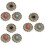 9Pcs Alloy Snap Button Fasteners Assorted Colors DIY Craft Accessories 7