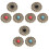 9Pcs Alloy Snap Button Fasteners Assorted Colors DIY Craft Accessories 3