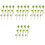 48Pcs Green Mini Palm Trees Artificial Plastic for Train Model Decor 4