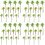 48Pcs Green Mini Palm Trees Artificial Plastic for Train Model Decor 6