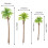 48Pcs Green Mini Palm Trees Artificial Plastic for Train Model Decor 10