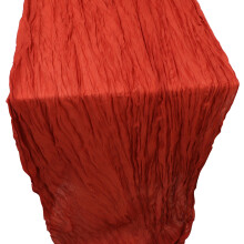 Rood Sheer Tafelloper Rustiek Voor Bruiloft En Partijdecor