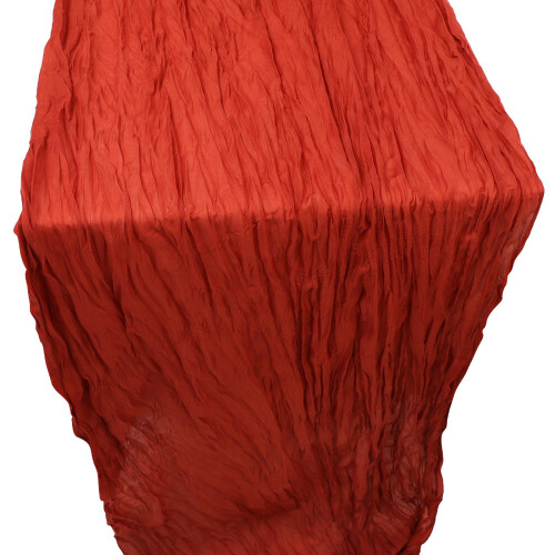 Rood Sheer Tafelloper Rustiek Voor Bruiloft En Partijdecor