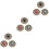 9Pcs Alloy Snap Button Fasteners Assorted Colors DIY Craft Accessories 5