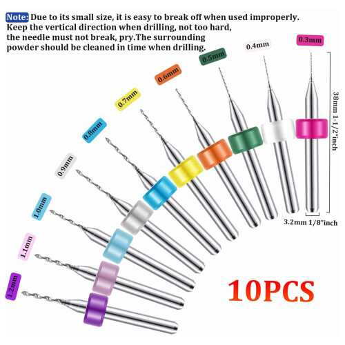 76 Pcs Hand Drill Set Pin Vise Mini Drill Bits Rotary Tool 1