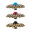 9Pcs Alloy Snap Button Fasteners Assorted Colors DIY Craft Accessories 8
