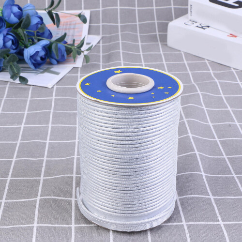3Pcs Cheongsam Ribbon Silver Cotton Durable Strips for Sewing Projects 2