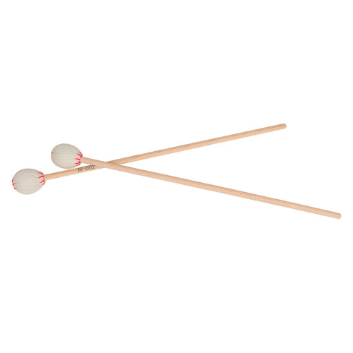 2 Pieces Marimba Mallets Drum Percussion Sticks Drumsticks White 2