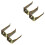 2Sets Golden Iron Fire Extinguisher Bracket Wall Mount for Home Use 5