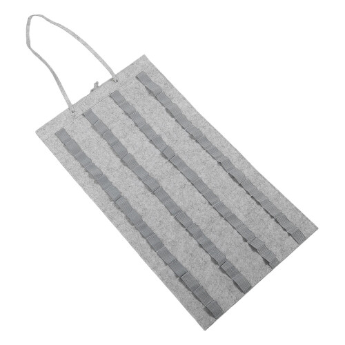 4Pcs Drum Stick Storage Bag Felt Wood Organizer Wall Mount Light Grey 2