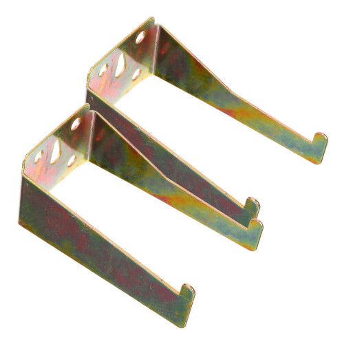 2Sets Golden Iron Fire Extinguisher Bracket Wall Mount for Home Use 1