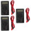 3Pcs Digital Multimeter Tester Black Auto Ranging Voltage Ohm Meter 8