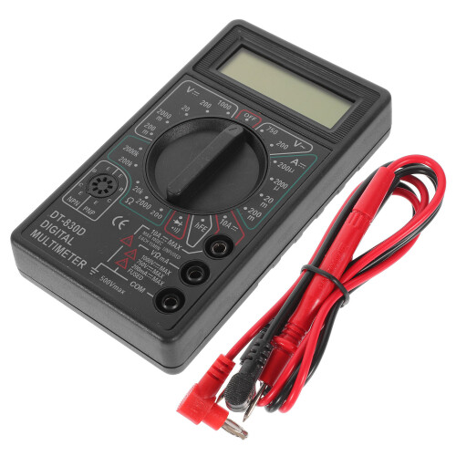 3Pcs Digital Multimeter Tester Black Auto Ranging Voltage Ohm Meter 2