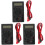 3Pcs Digital Multimeter Tester Black Auto Ranging Voltage Ohm Meter 4