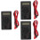 3Pcs Digital Multimeter Tester Black Auto Ranging Voltage Ohm Meter 7