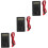 3Pcs Digital Multimeter Tester Black Auto Ranging Voltage Ohm Meter 6