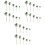 30 Pcs Rainforest Plastic Palm Tree Models For Tropical Scenery Diy 3