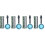 8Pcs Durable PVC Inflatable Music Instruments Assorted Colors for Kids 5
