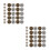 100Pcs Silver Metal Jeans Buttons Durable Adjustable Snap Fasteners 3