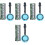 8Pcs Durable PVC Inflatable Music Instruments Assorted Colors for Kids 4