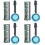 8Pcs Durable PVC Inflatable Music Instruments Assorted Colors for Kids 6