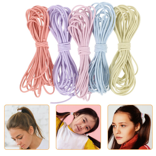 10 Pcs Elastic Thread Rubber Band Hair Rope 1