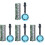 8Pcs Durable PVC Inflatable Music Instruments Assorted Colors for Kids 3