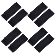 16St Zwarte Elastische Hengelbinders Visstokriemen Draagbaar
