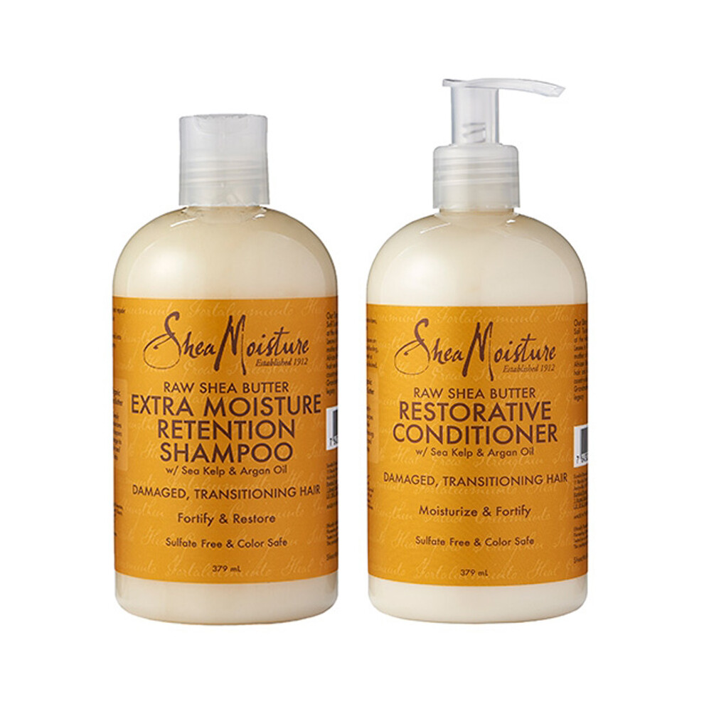 Shea Moisture Shea Butter Moisture Shampoo 379Ml And Restorative Condi