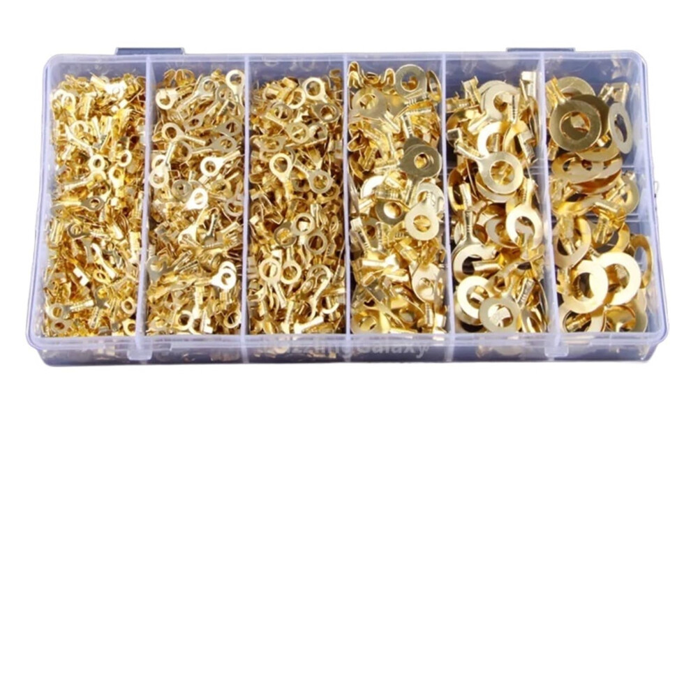 150Pcs Copper Crimp Ring Terminal Connectors Set M3m10 Durable Noninsulated Wire Lugs Kit 9455672844420